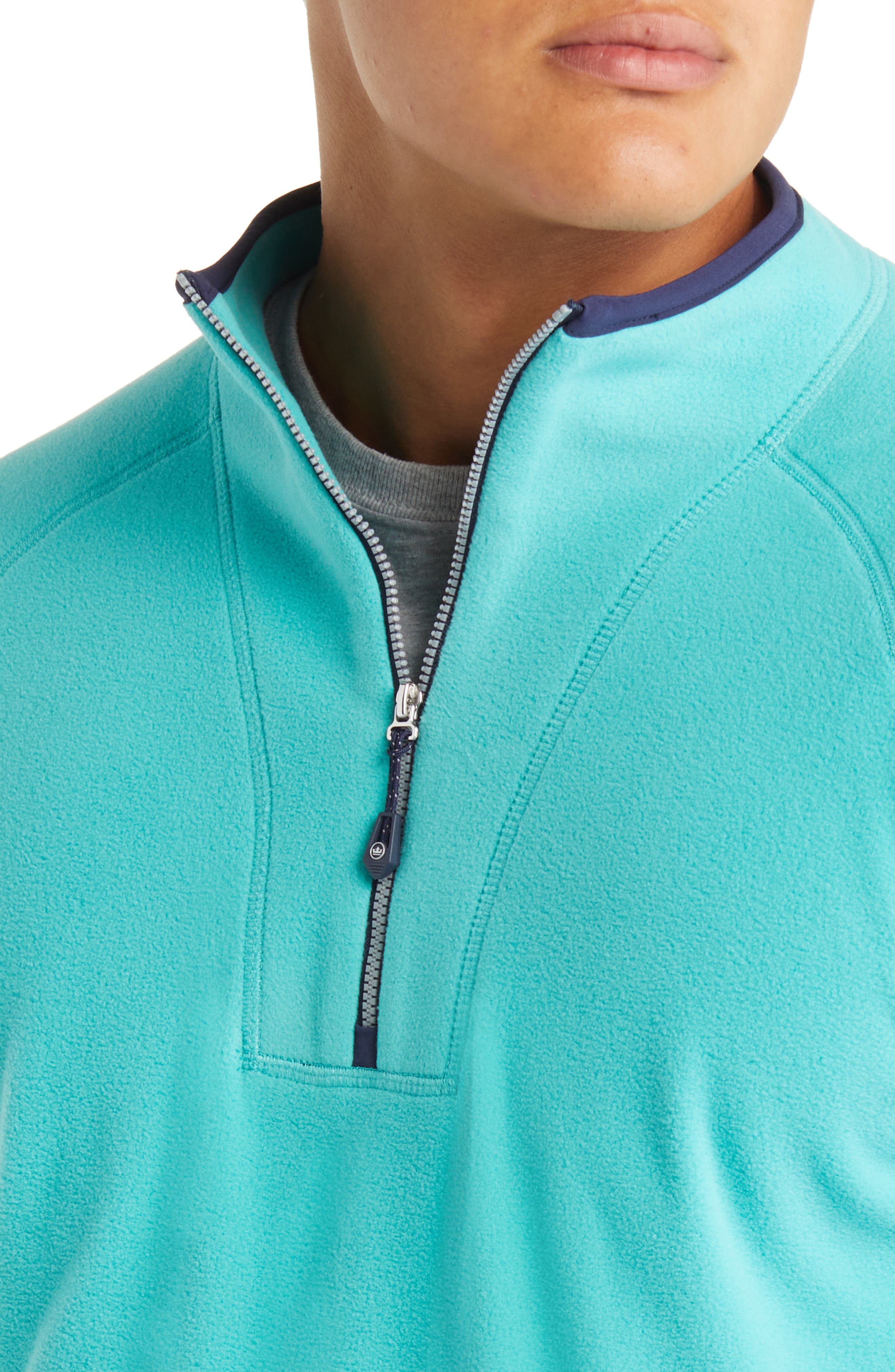 men's half zip microfleece pullover