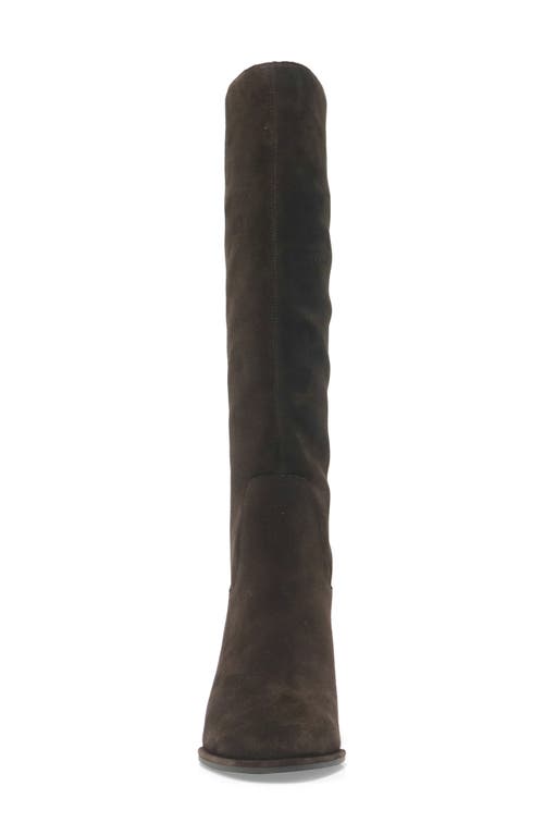 Shop Kenneth Cole Yvonne Knee High Boot In Chocolate Suede