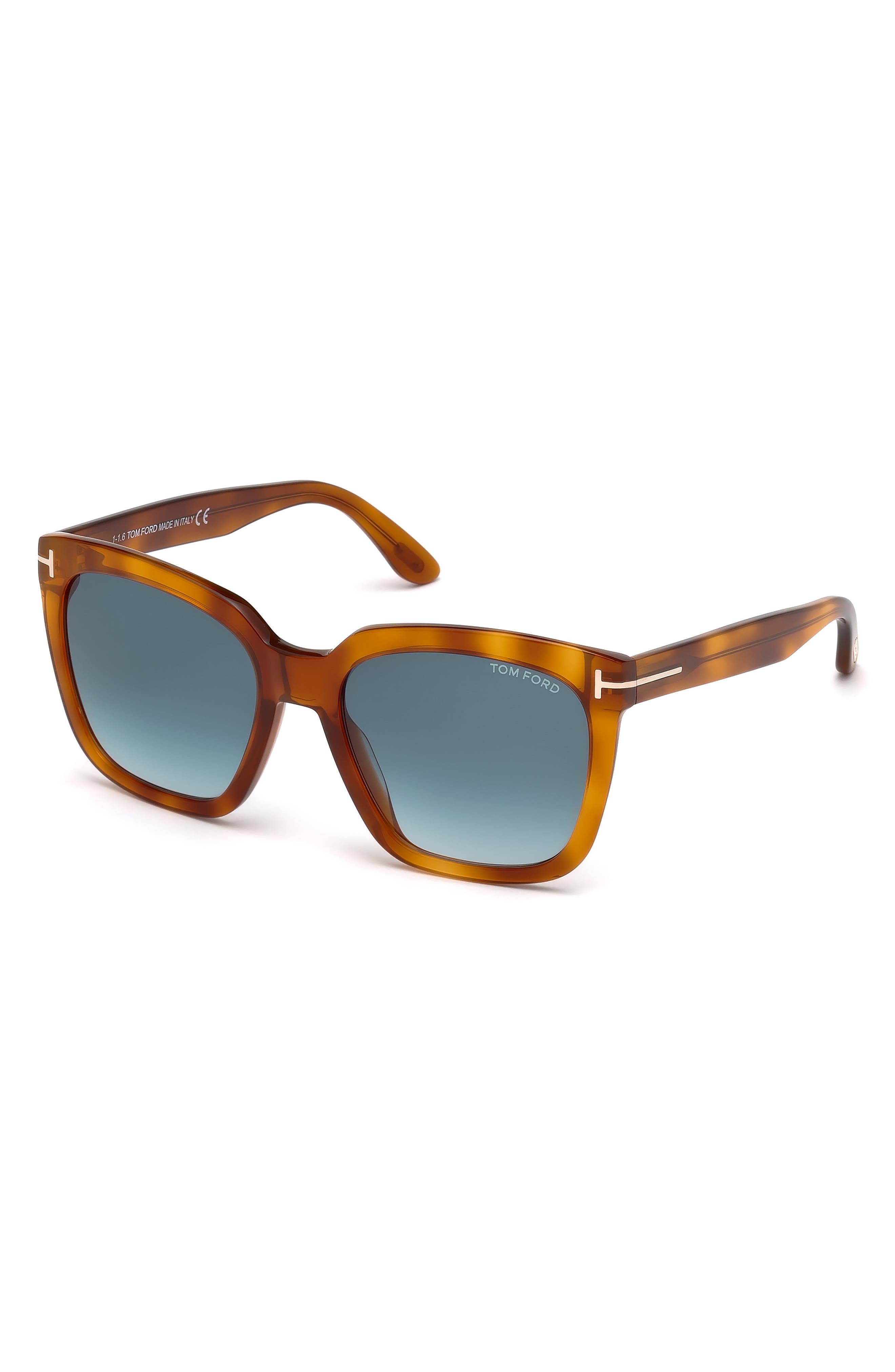 55mm gradient square sunglasses tom ford