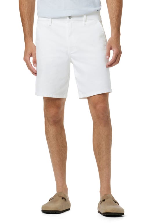The Brixton Slim Straight Shorts in Optic White