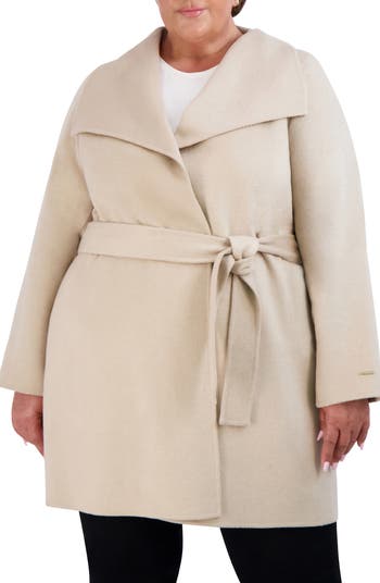 Tahari ella 2025 wool blend coat