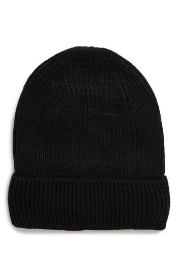 Nordstrom Rack Rib Beanie In Black