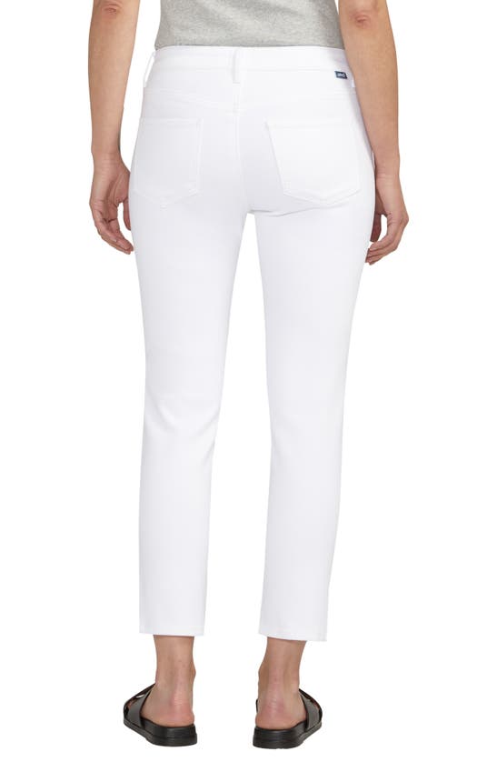 Shop Jag Jeans Jag Cassie Slim Crop Straight Leg Jeans In White