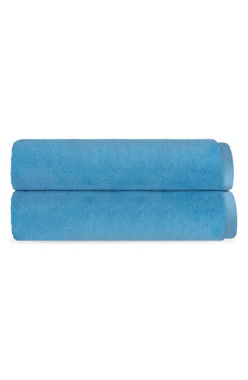 Brooks Brothers Puresoft Set Of 2 Turkish Cotton Bath Towels In Seaglass