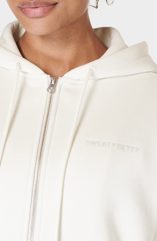 Shop Sweaty Betty The Elevated Hoodie In Lily White