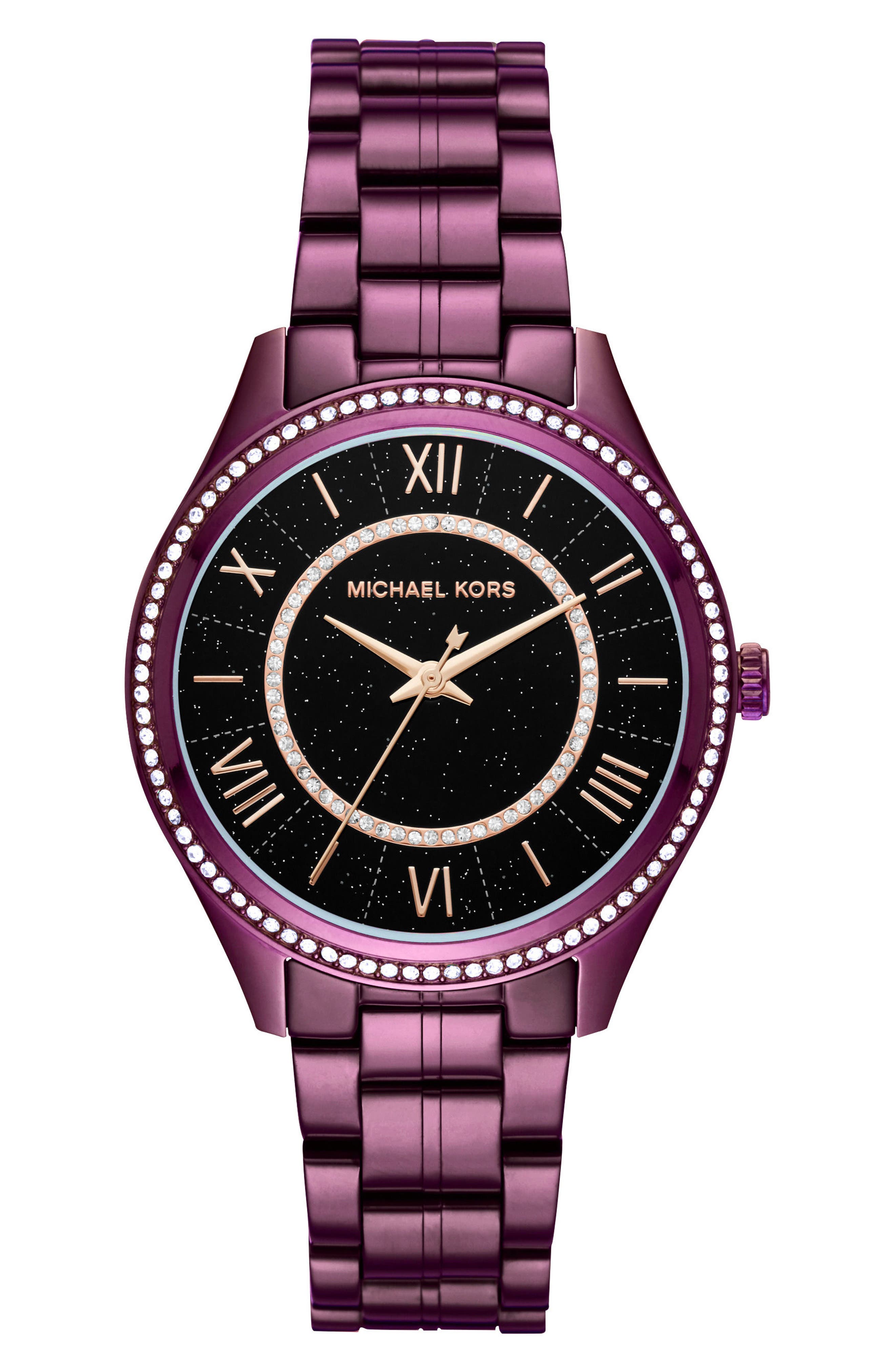 michael kors women's lauryn three hand quartz movement watch