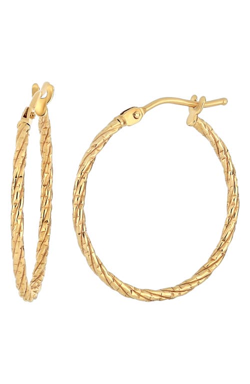 Bony Levy Thin Twisted 14K Gold Hoop Earrings in 14K Yellow Gold at Nordstrom