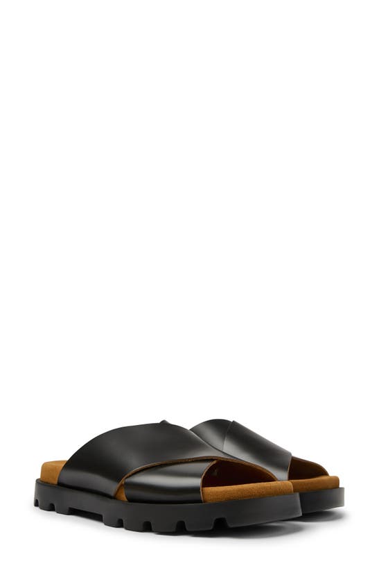 Camper Brutus Chunky Cross-strap Sandals In Black