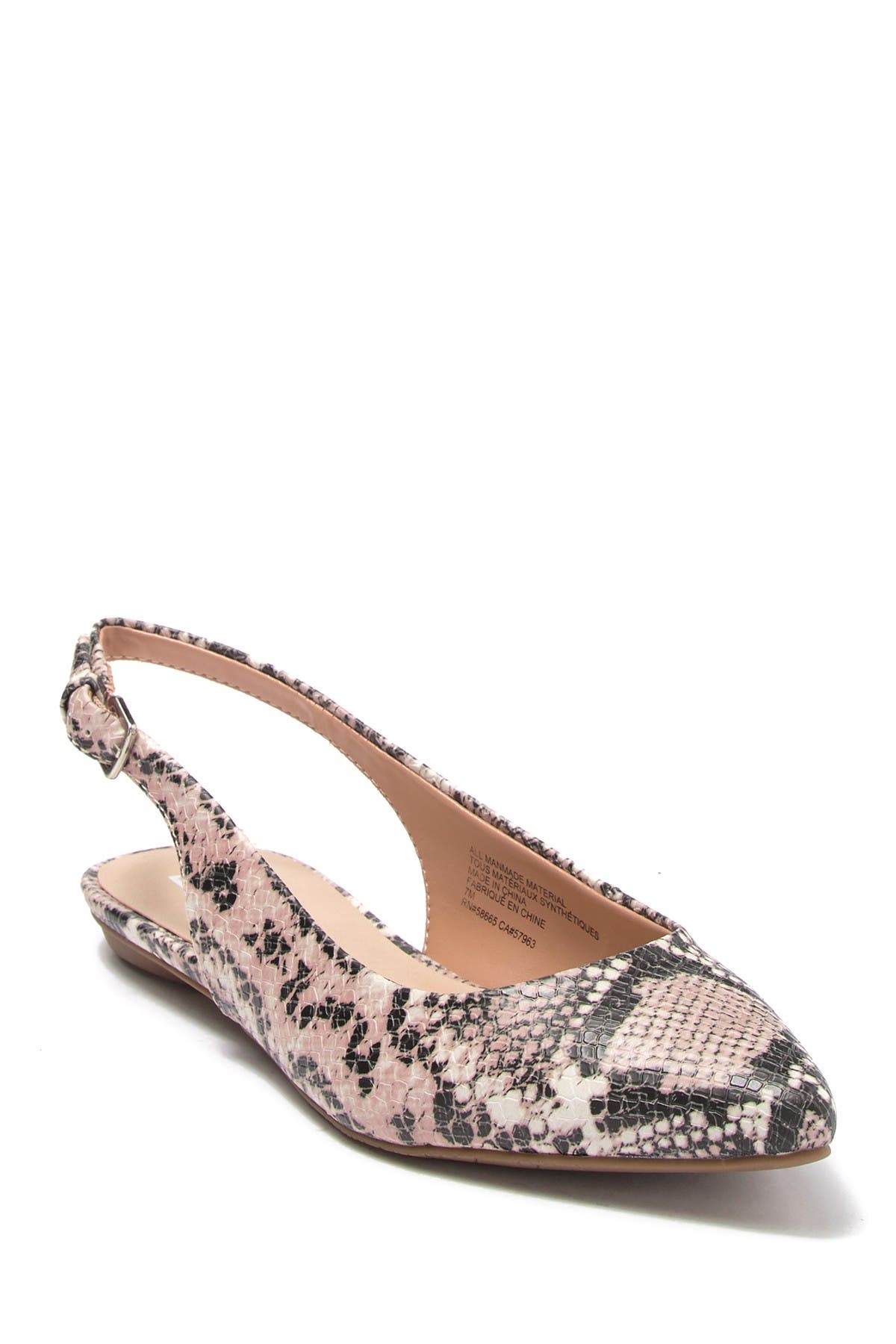 snakeskin slingbacks