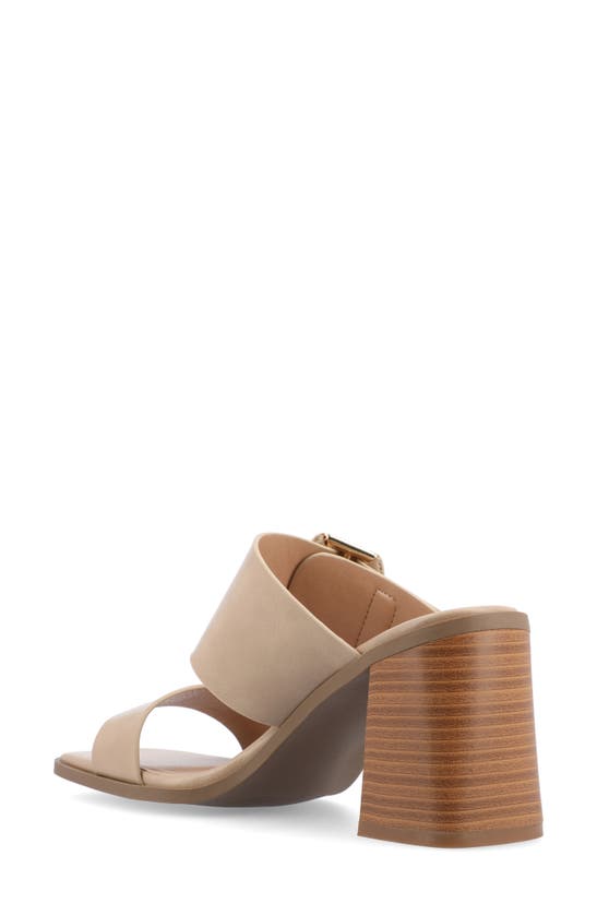 Journee Collection Block Heel Sandal In Tan