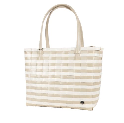 Shop Handed By Sunny Bay Recycled Plastic Weekender Bag In Pale Grey/pearl White