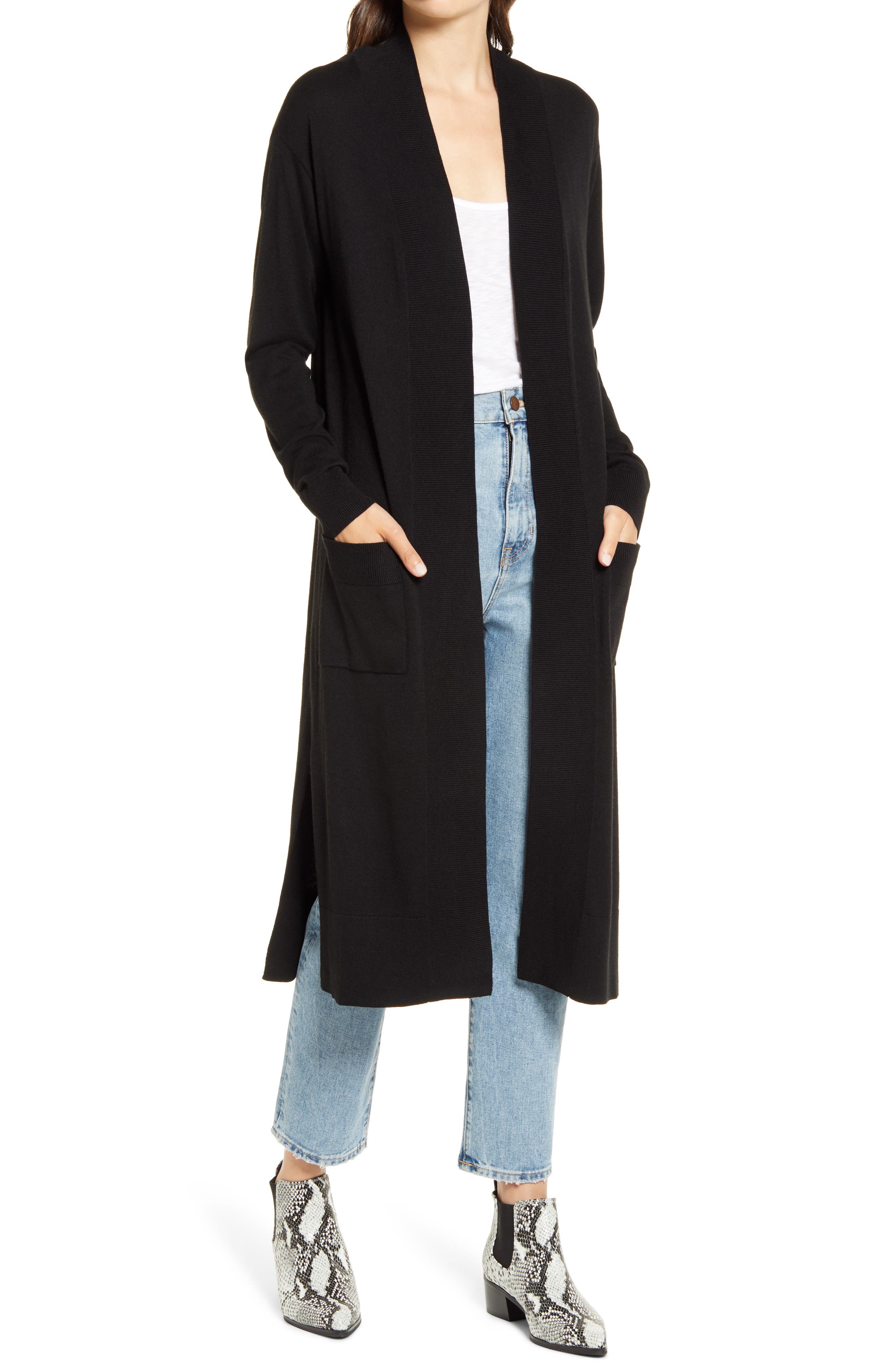 open duster cardigan