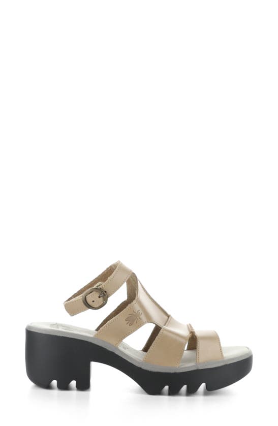 Fly London Tawi Strappy Sandal In Taupe