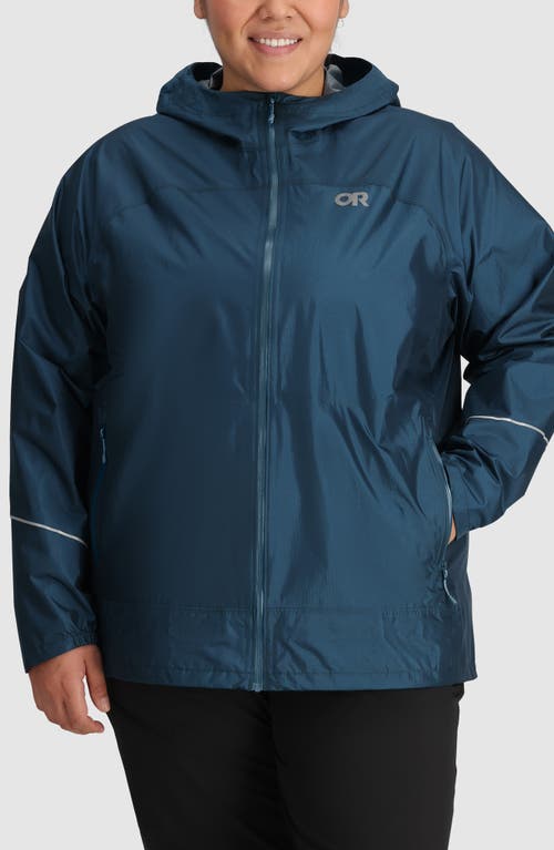 Shop Outdoor Research Helium Rain Ultralight Jacket In Harbor