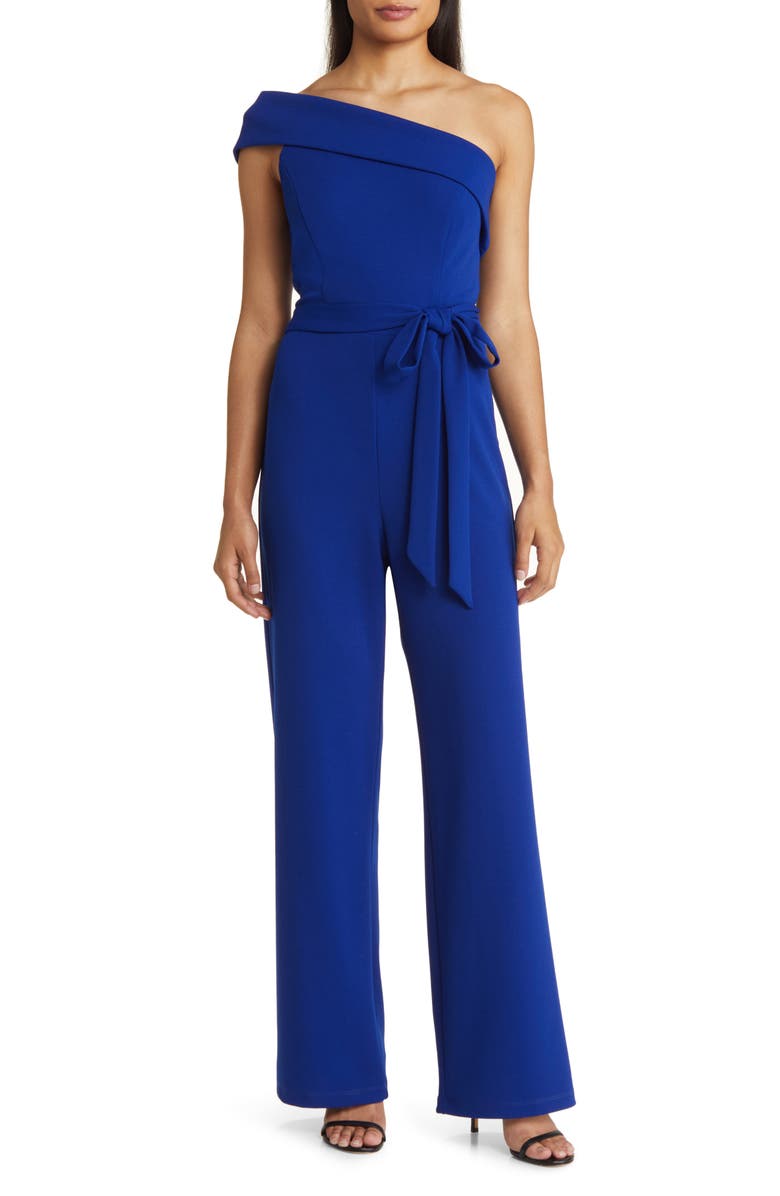 Marina OneShoulder Belted Jumpsuit Nordstrom