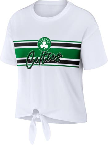 Women's WEAR by Erin Andrews Oatmeal Boston Celtics Plaid Button-Up Shirt  Jacket
