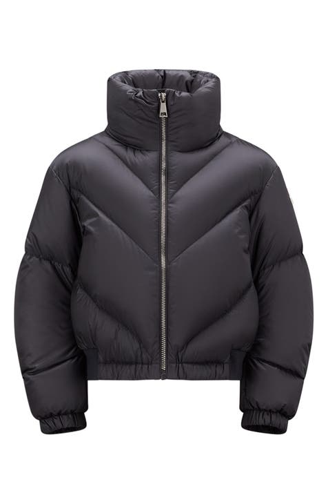 Girls puffer jacket top black