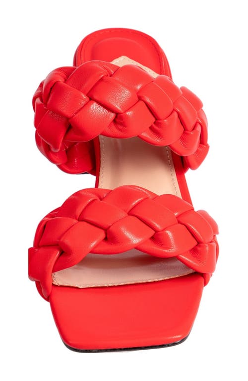 Shop Ninety Union Twist Slide Sandal In Red