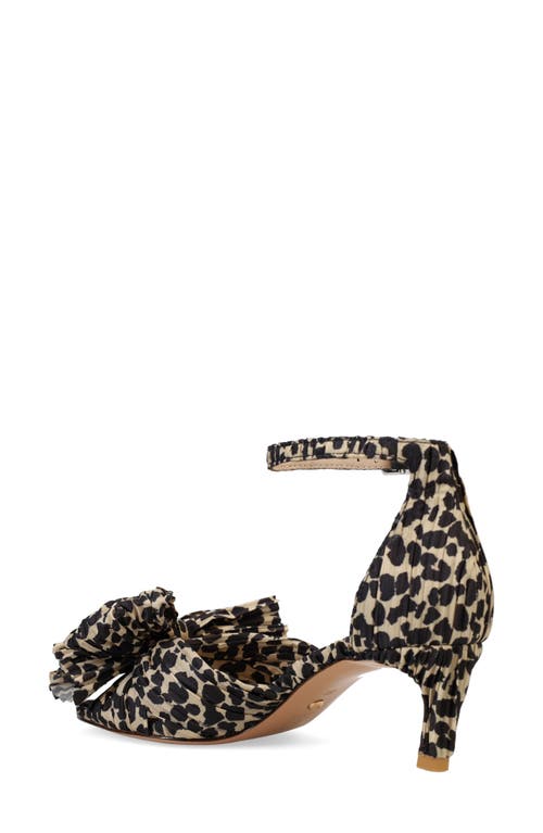 Shop Pelle Moda Utika Ankle Strap Kitten Heel Sandal In Leopard