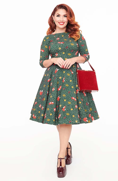 UNIQUE VINTAGE UNIQUE VINTAGE DEVON SWING DRESS