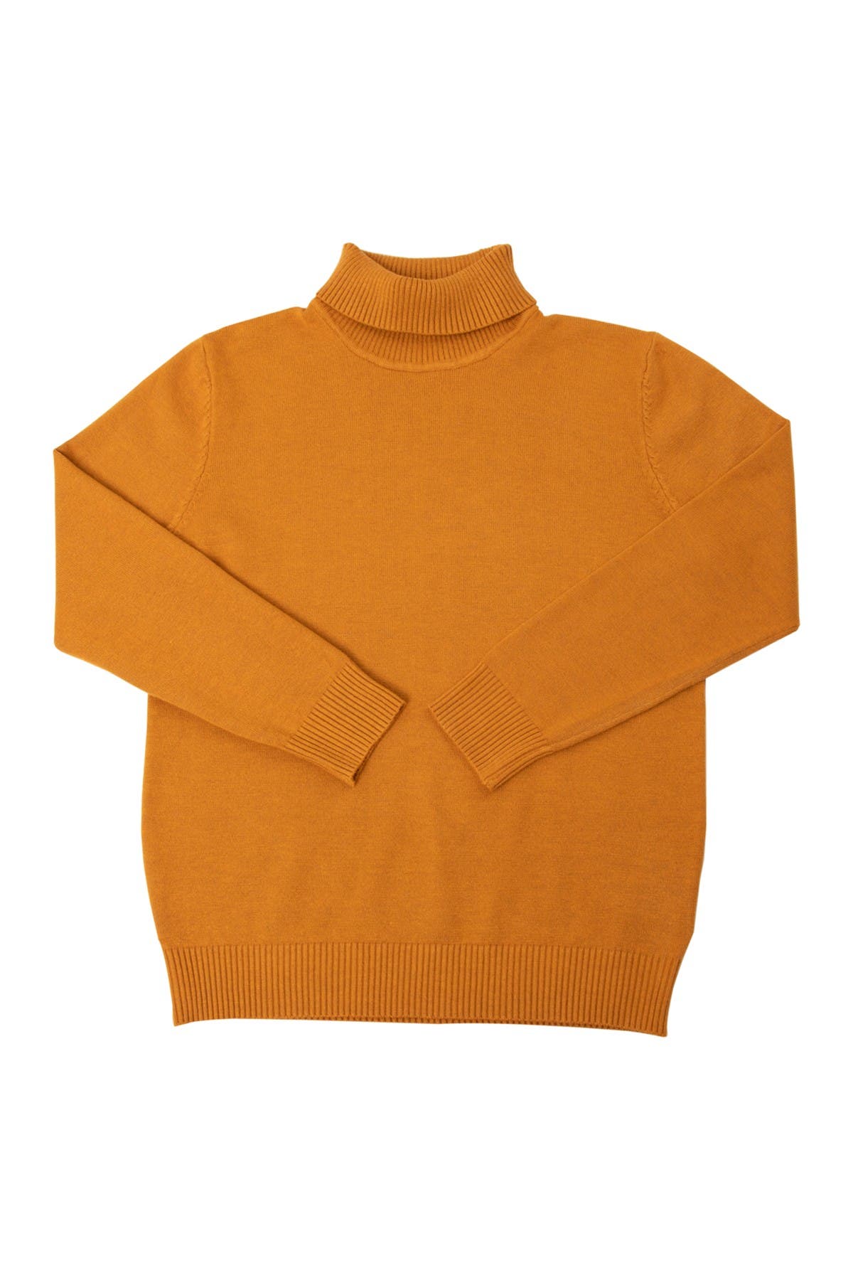 X-ray Kids' Basic Turtleneck Sweater In Dark Yellow
