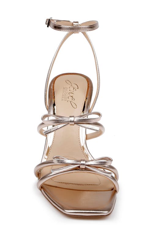 Jewel Badgley Mischka Kiyomi Ankle Strap Sandal In Rose Gold Metallic