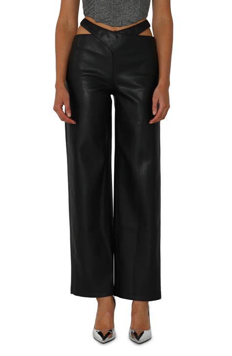women leather pants