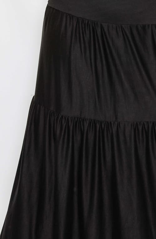 L I V D Jourdan Tiered Maxi Dress In Black