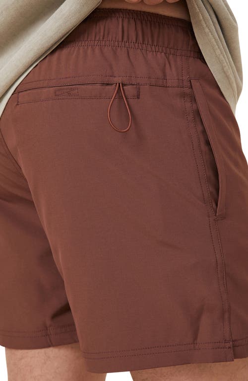 Shop Cotton On Stretch Swim Trunks In Chocolate