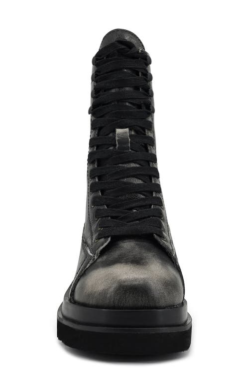 Shop Zigi Artisan Artisan Crafted By Zigi Eleanor Platform Bootie In Black Leather