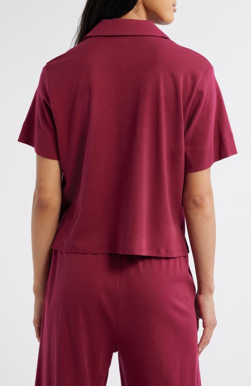 EILEEN FISHER SLEEP EILEEN FISHER ORGANIC COTTON PAJAMA TOP