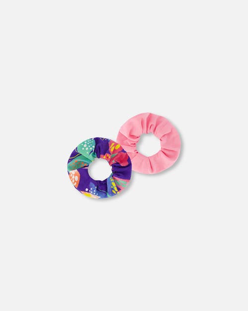 Deux Par Deux Girl's Scrunchies 2-Pack Printed Colorful Butterflies at Nordstrom