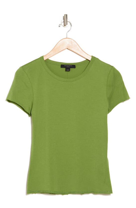 Shop Allsaints Bela Cotton T-shirt In Strong Green