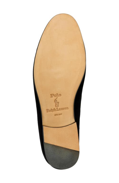 Polo Ralph Lauren Paxton Velvet Slipper In Black