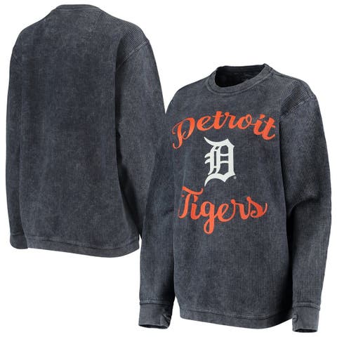 Detroit Tigers Women's Script Lace Hoody - Vintage Detroit Collection