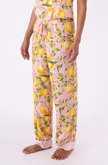 Pj salvage lemon online pajamas