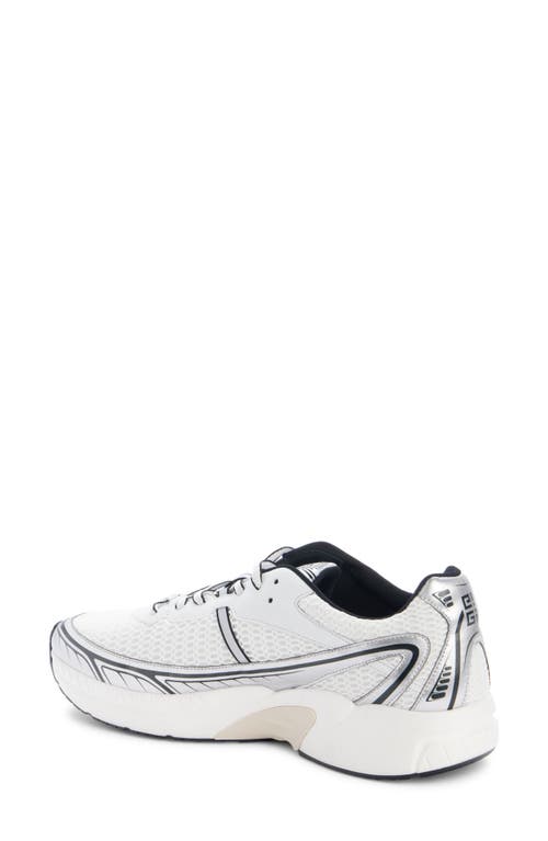 Shop Givenchy Nfnty-52 Low Top Sneaker In White/silvery