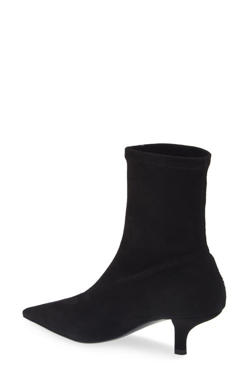 Shop Totême Toteme Pointed Toe Sock Bootie In Black