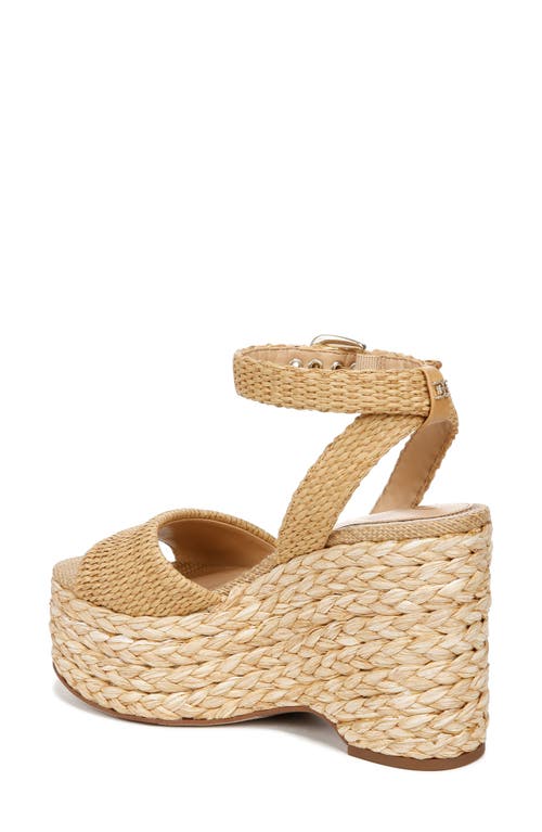 Sam Edelman April Platform Wedge Espadrille Sandal In Sand