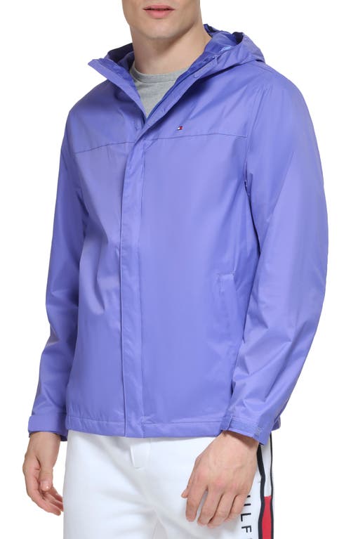 Tommy Hilfiger Hooded Rain Slicker Jacket In Very Peri