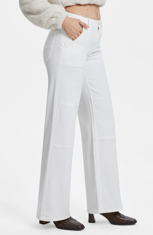 Bayeas Eva High Waist Wide Leg Jeans In White