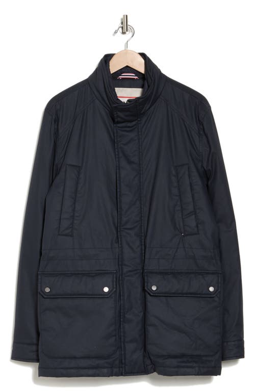 Hunter Robert Waxed Twill Utility Jacket In Night Sky