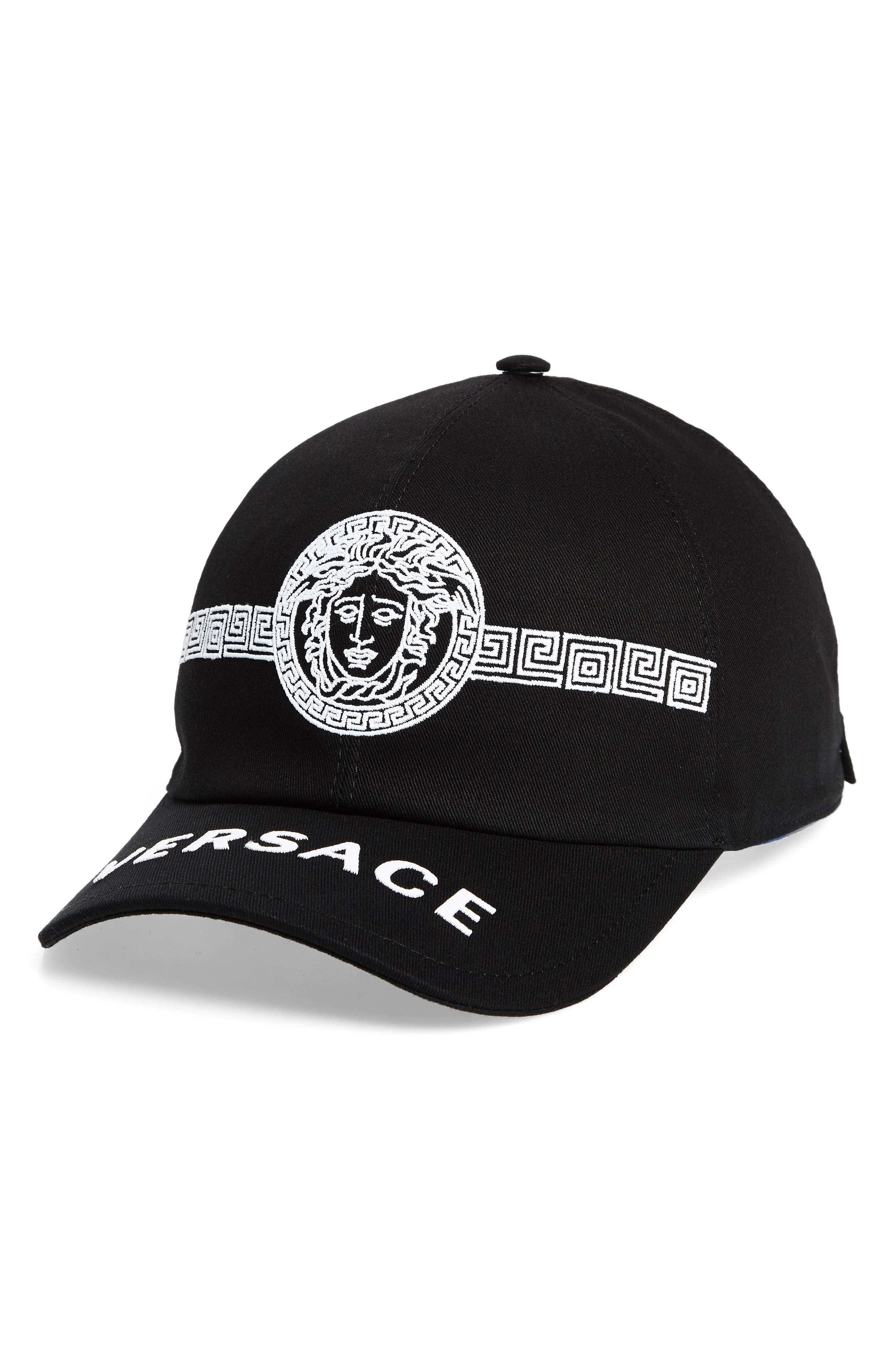 versace black cap