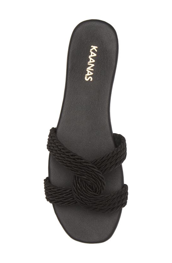 Shop Kaanas Olas Slide Sandal In Black
