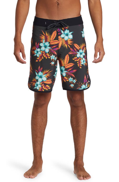 Shop Quiksilver Surfsilk Hawaii Shoreline 19 Board Shorts In Tarmac Apero Class