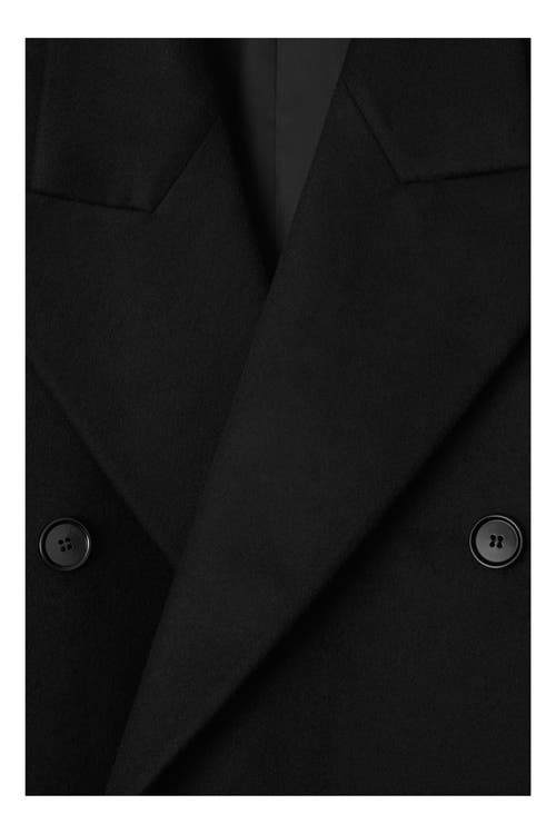 Shop Burberry Cashmere Tailored Coat In Black