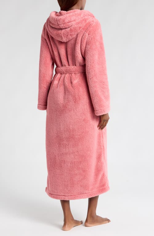 Shop Ugg(r) Aarti Long Fleece Robe In Pink Cedar