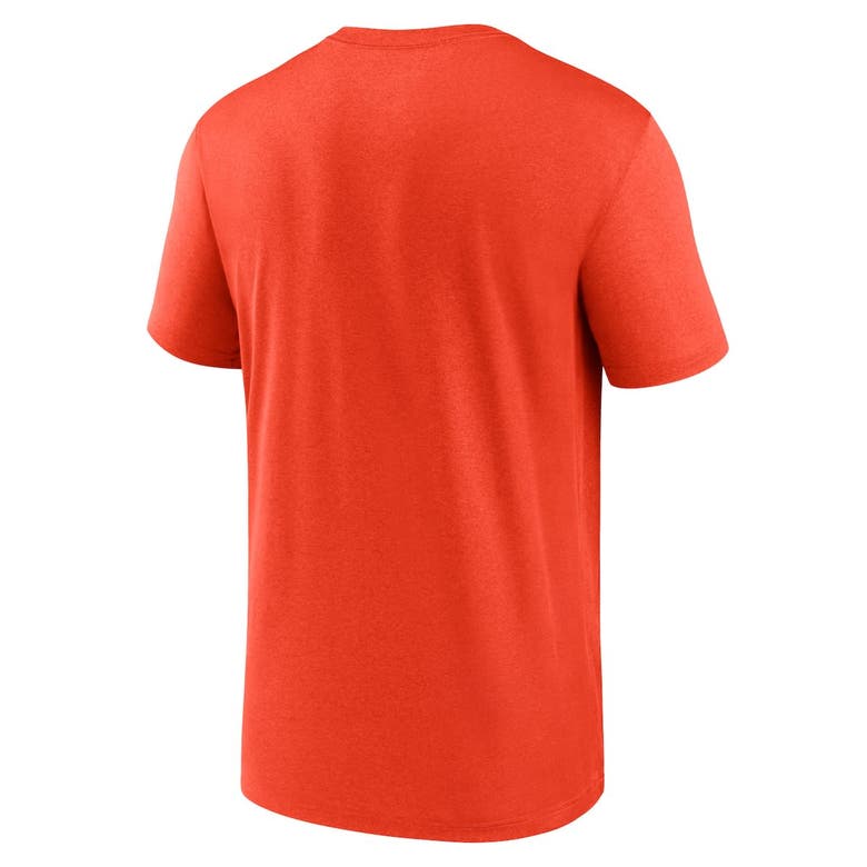 Shop Nike Orange San Francisco Giants Legend Fuse Large Logo Performance T-shirt