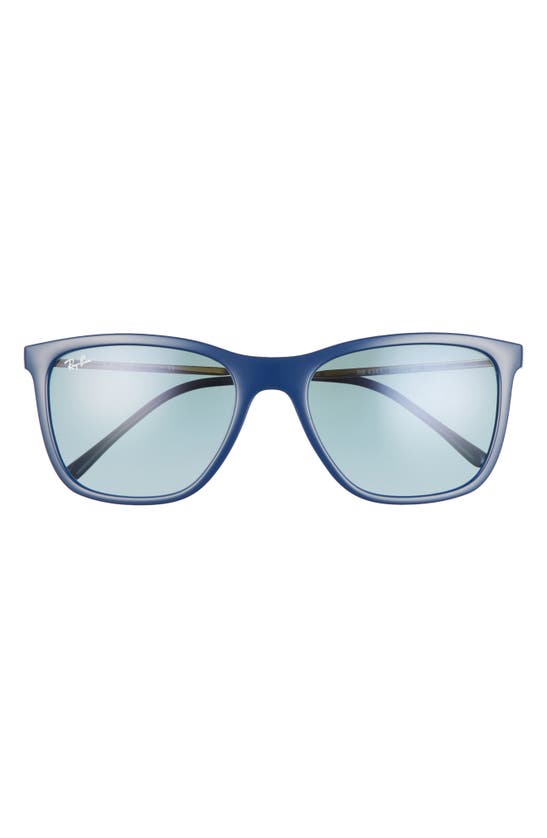 Ray Ban 56mm Pillow Sunglasses In Blue / Blue Gradient Grey
