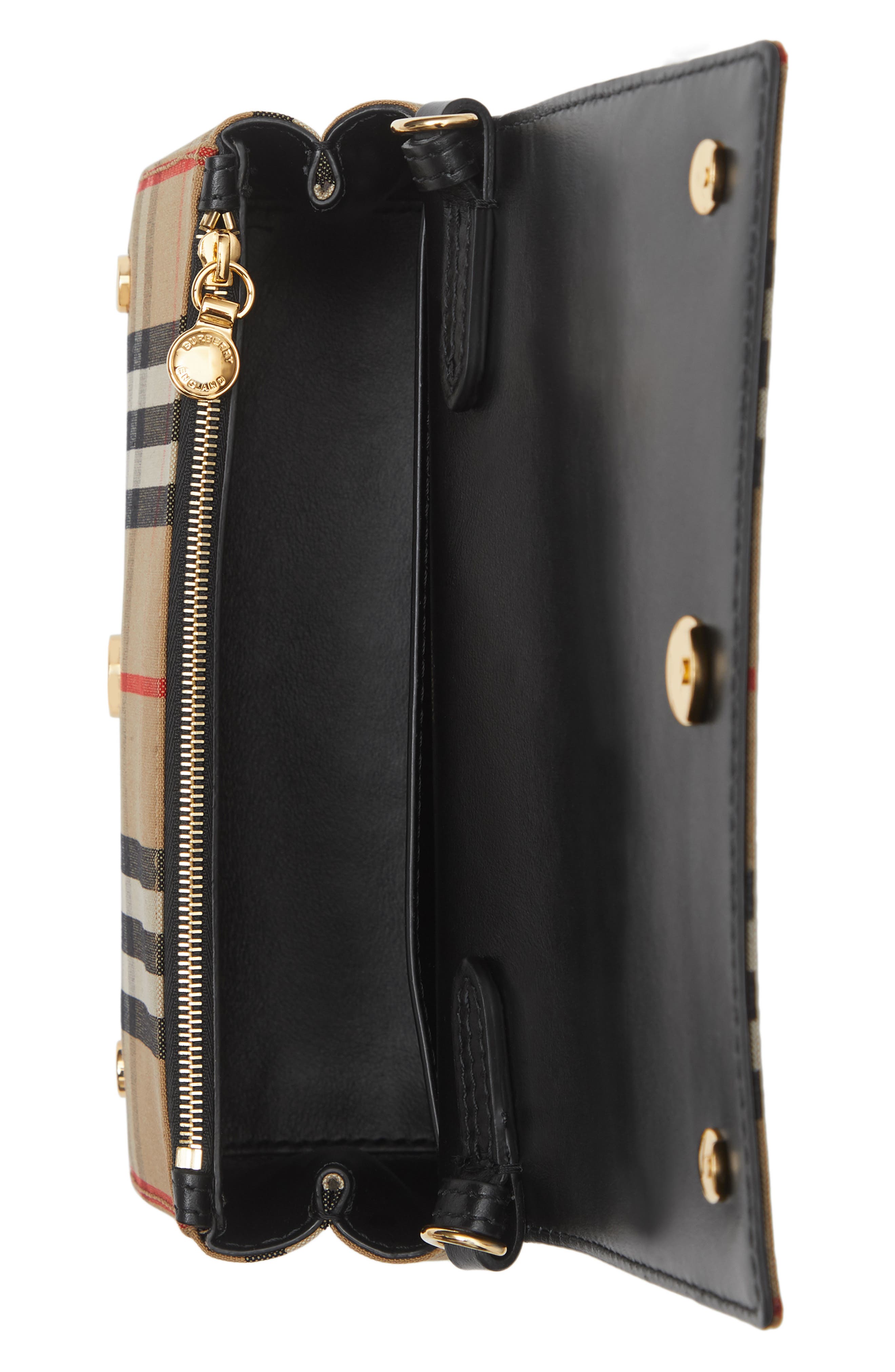 Burberry Small Vintage Check & Leather Crossbody Bag Nordstrom